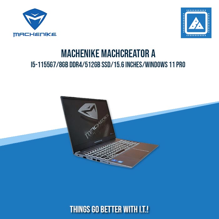 MACHENIKE MACHCREATOR A I5-1155G7/8GB DDR4/512GB SSD | BEST FOR ENTREPRENEURS AND CORPORATES LAPTOP MACHENIKE MACHCREATOR A I5-1155G7/8GB DDR4/512GB SSD | BEST FOR ENTREPRENEURS AND CORPORATES LAPTOP